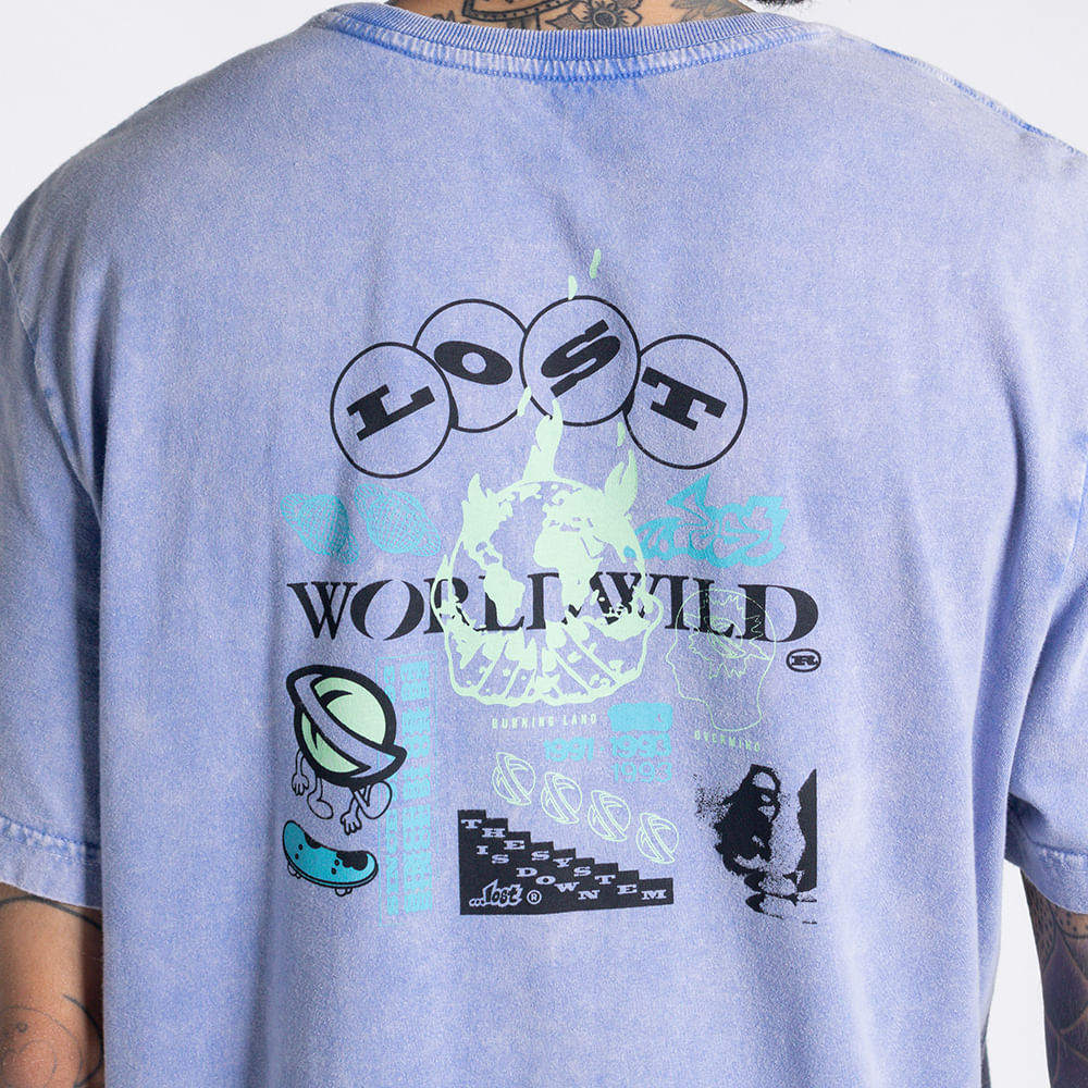 Camiseta Lavada Lost WorldWide