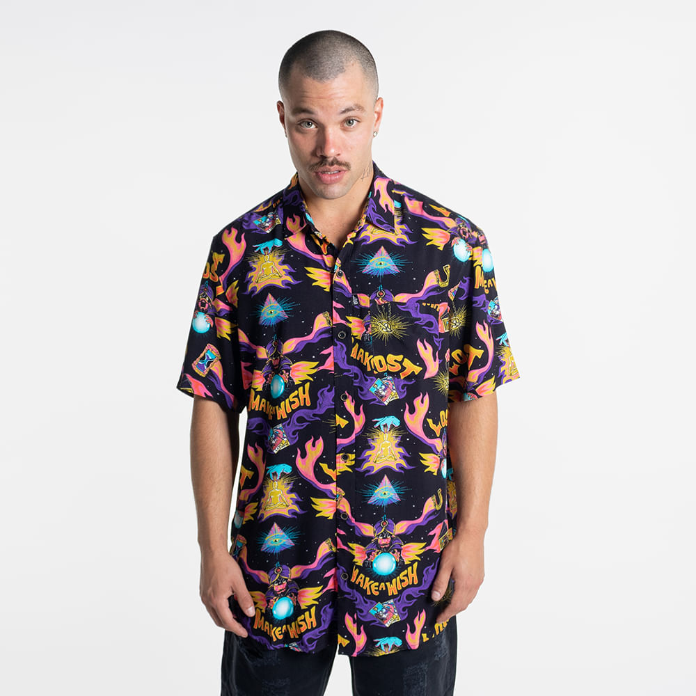Camisa Manga Curta Lost Unlock The Mystery