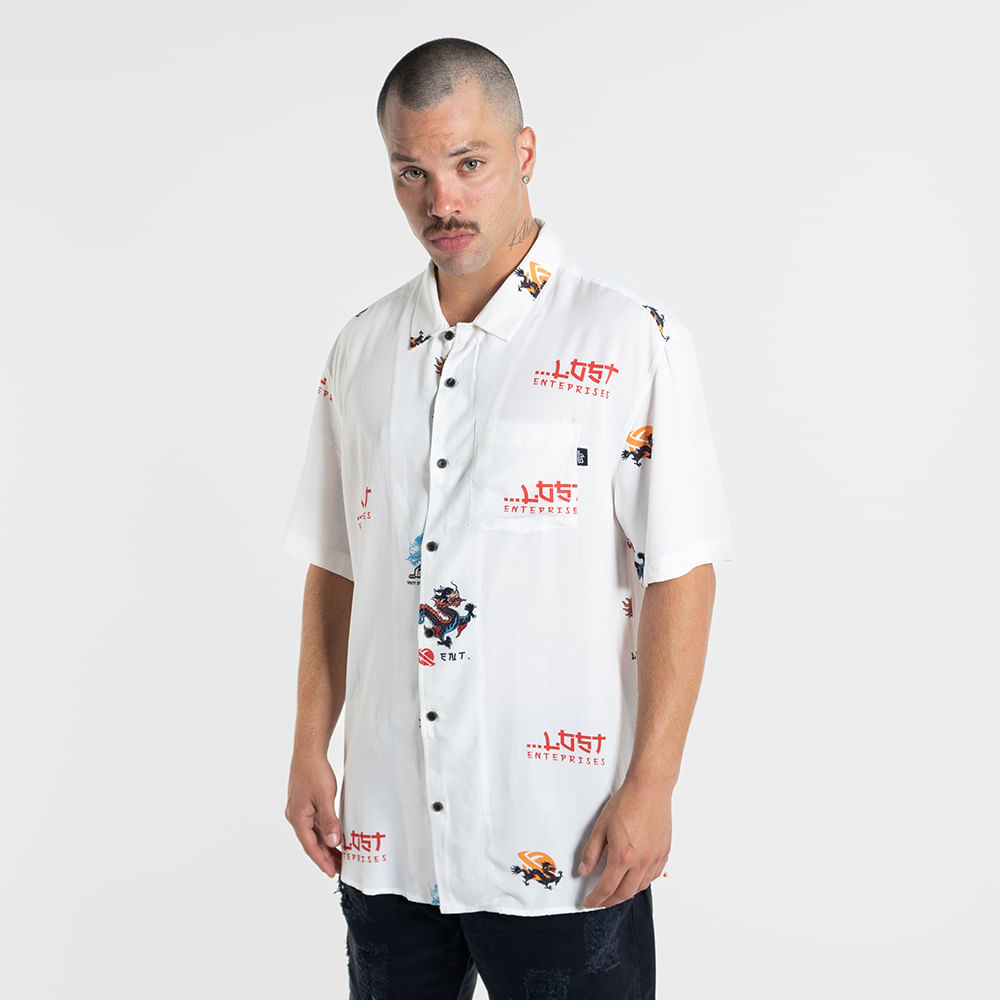Camisa Manga Curta Lost Dragon Sheep