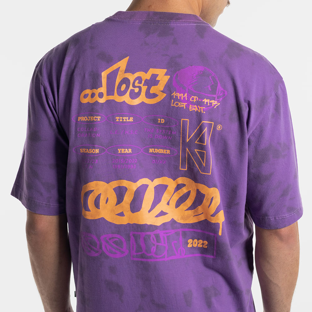 Camiseta Lavada Lost Collab Hubik