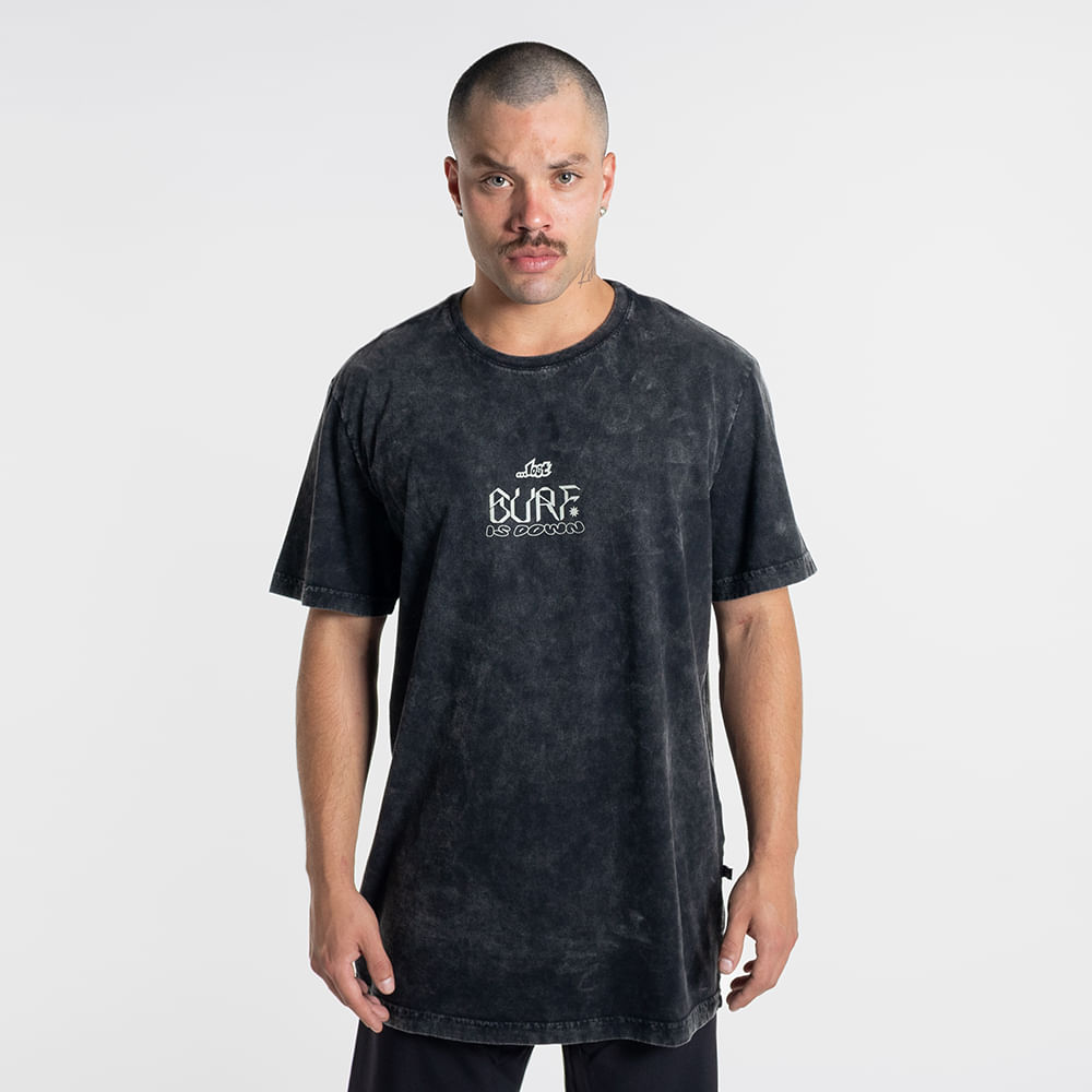 Camiseta Lavada Lost Surf Is Down