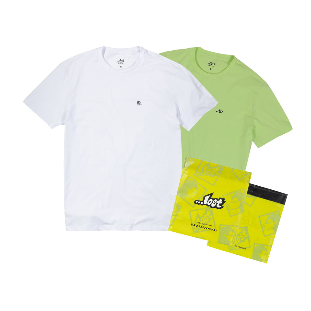 Kit 2 Camisetas Lost Basics