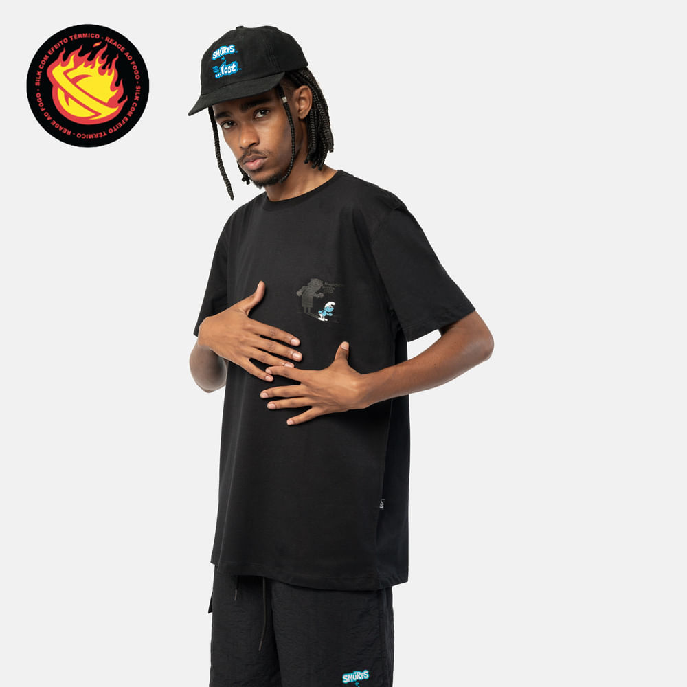 Camiseta Lost + Smurfs Gargamel Shadow