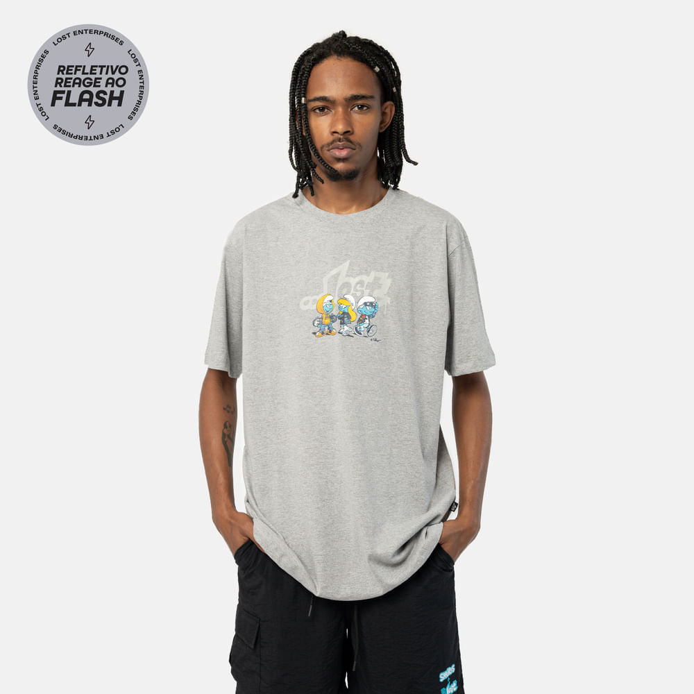Camiseta Lost + Smurfs Crias