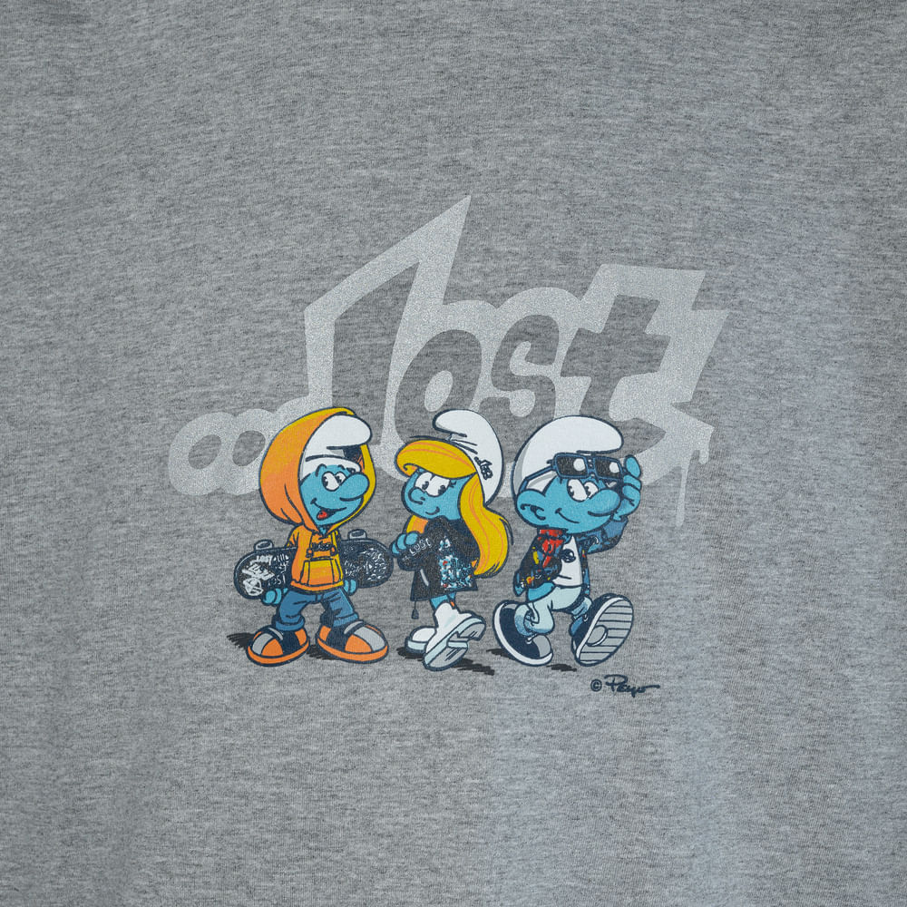 Camiseta Lost + Smurfs Crias