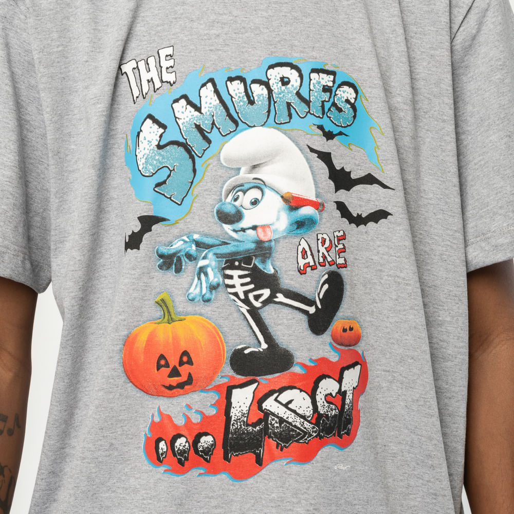 Camiseta Lost + Smurfs Halloween