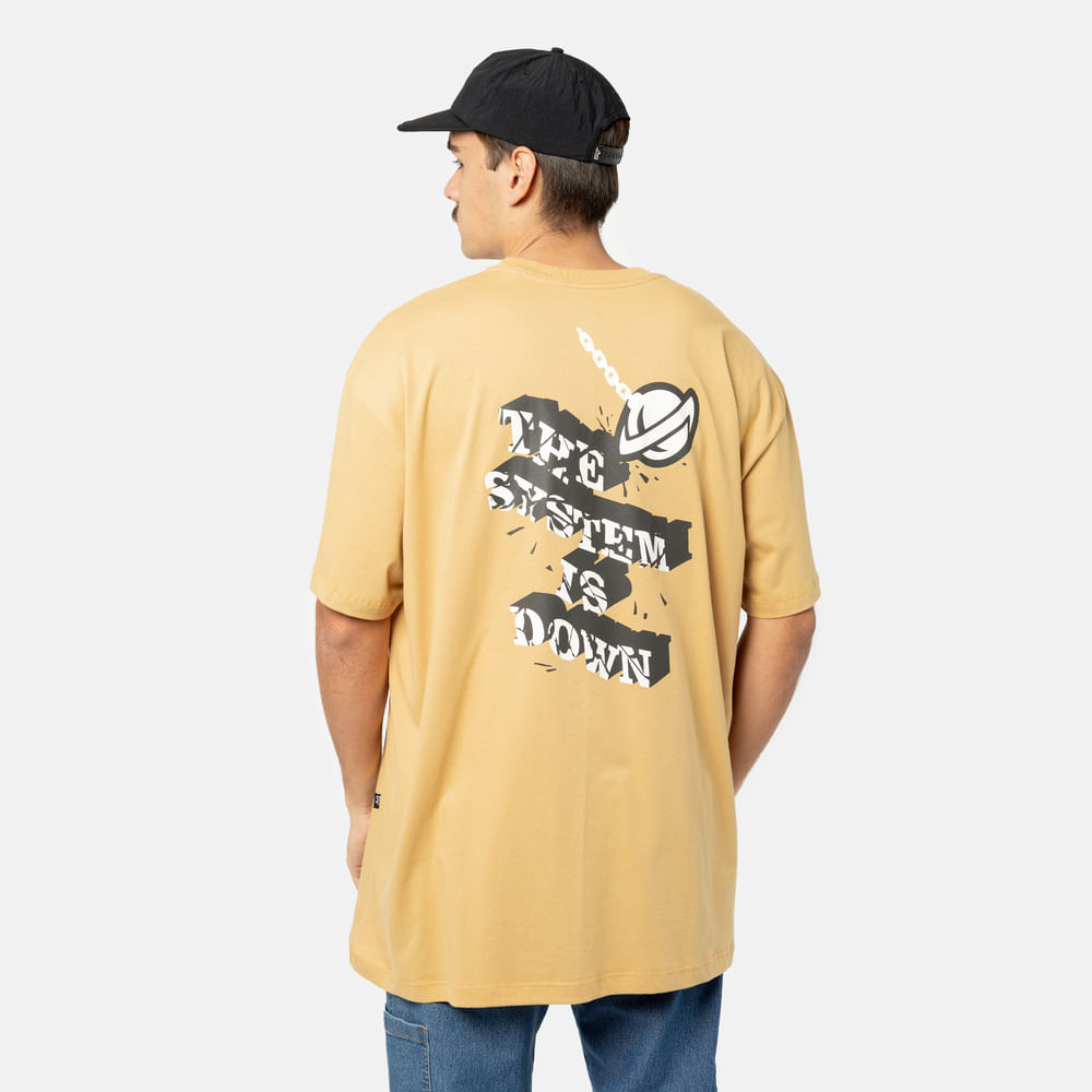 Camiseta Oversize Lost The System Is Down