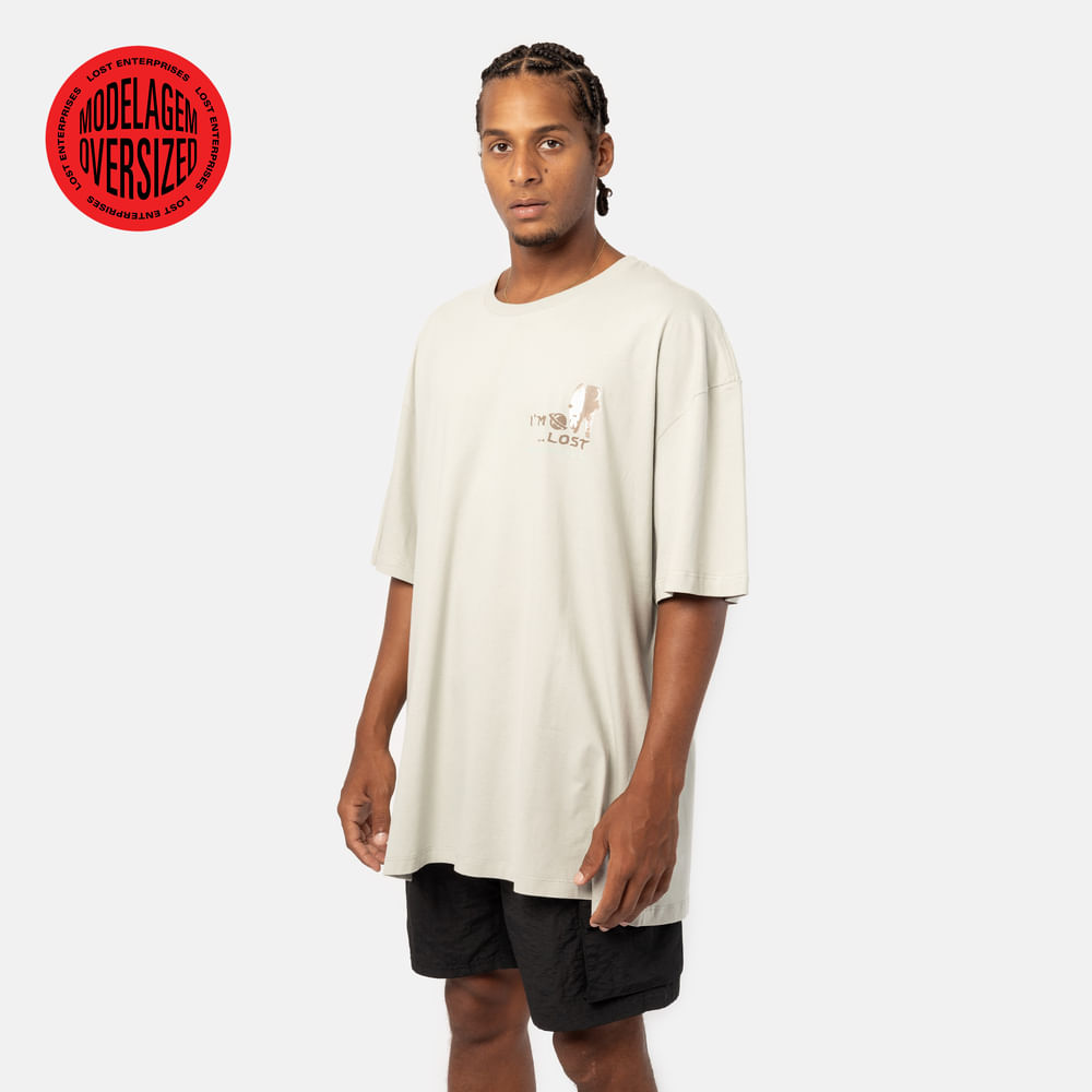 Camiseta Lost Dont Follow Me Astronaut Oversize