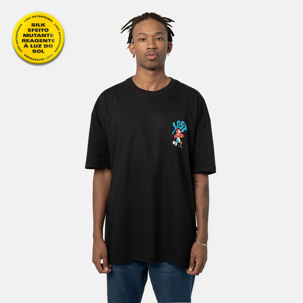 Camiseta Especial Lost + Smurfs In The Mushroom World