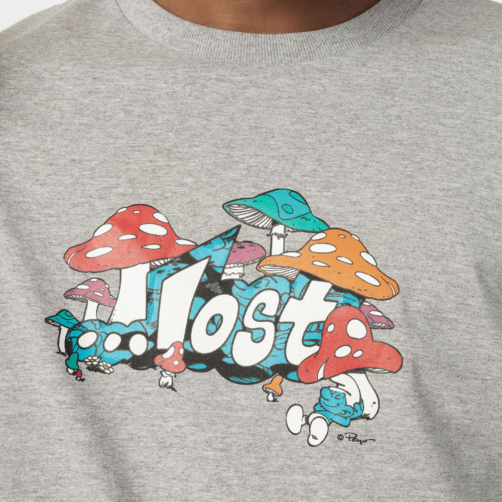 Camiseta Lost + Smurfs Mushroom