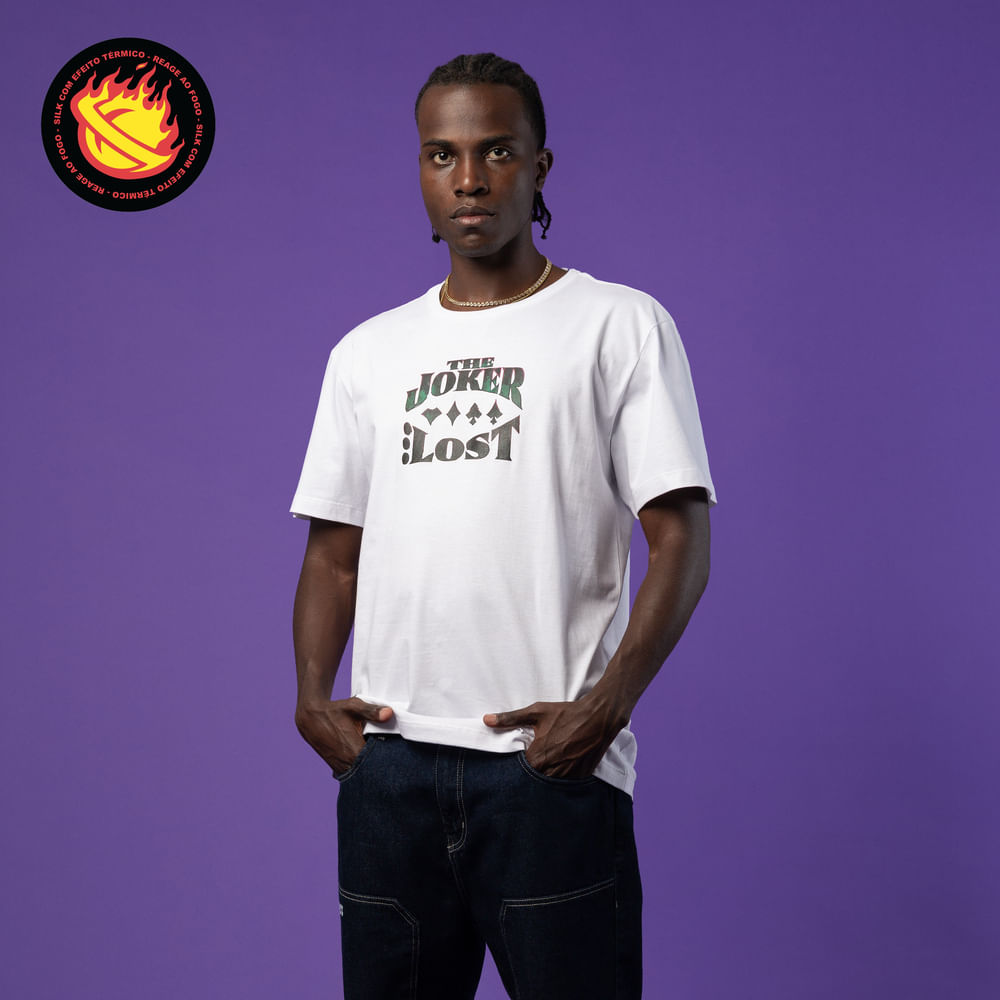 Camiseta Lost + Joker Lost Fogo