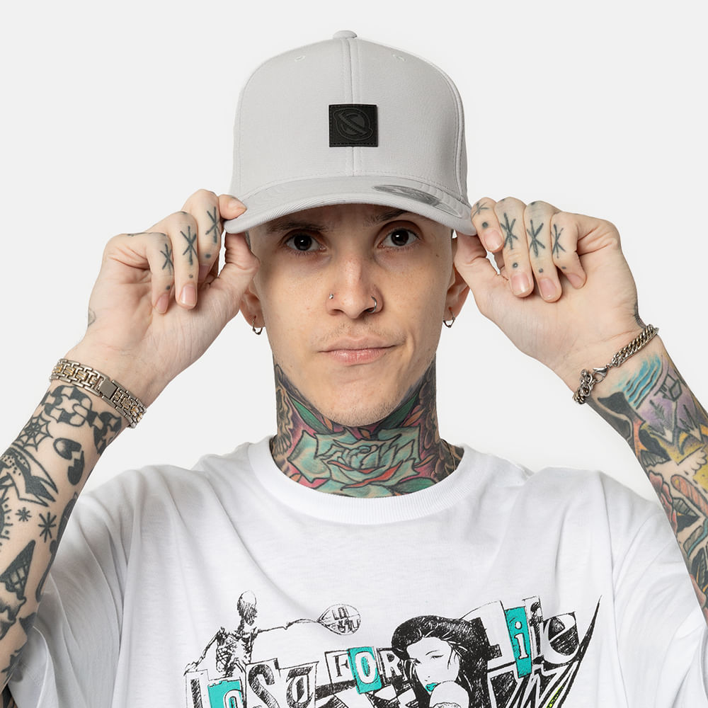 Boné Flexfit Aba Curva Snap Back Lost Rubber