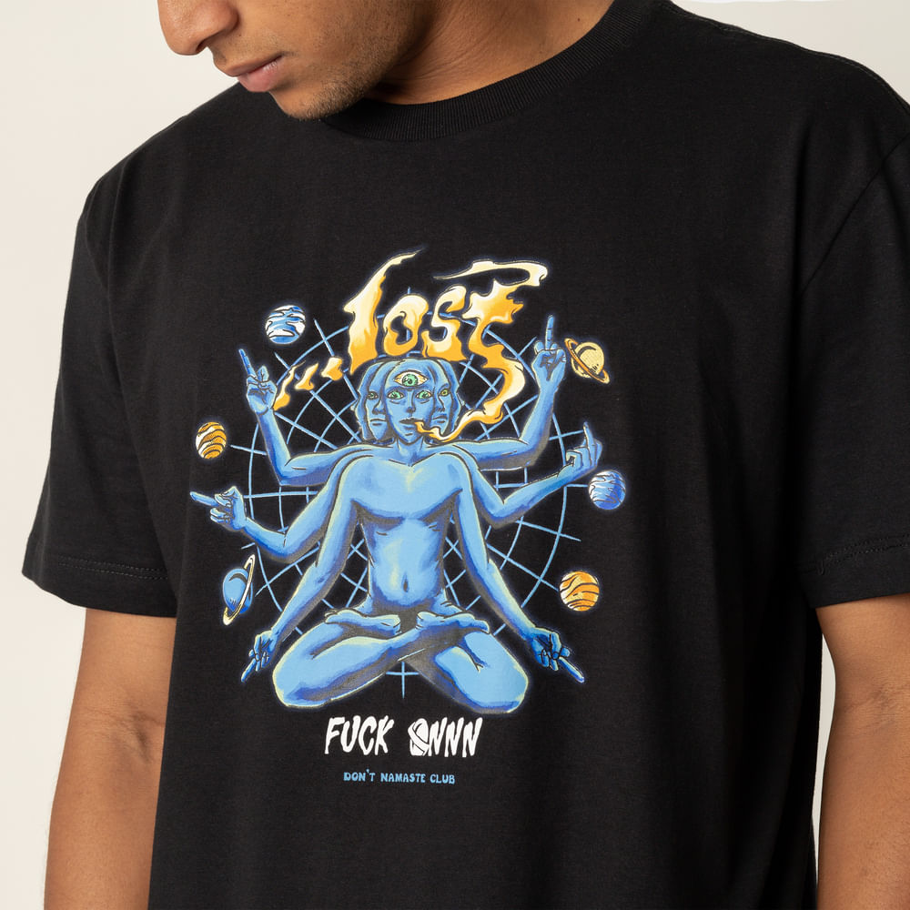 Camiseta Regular Lost Fuck Onnn
