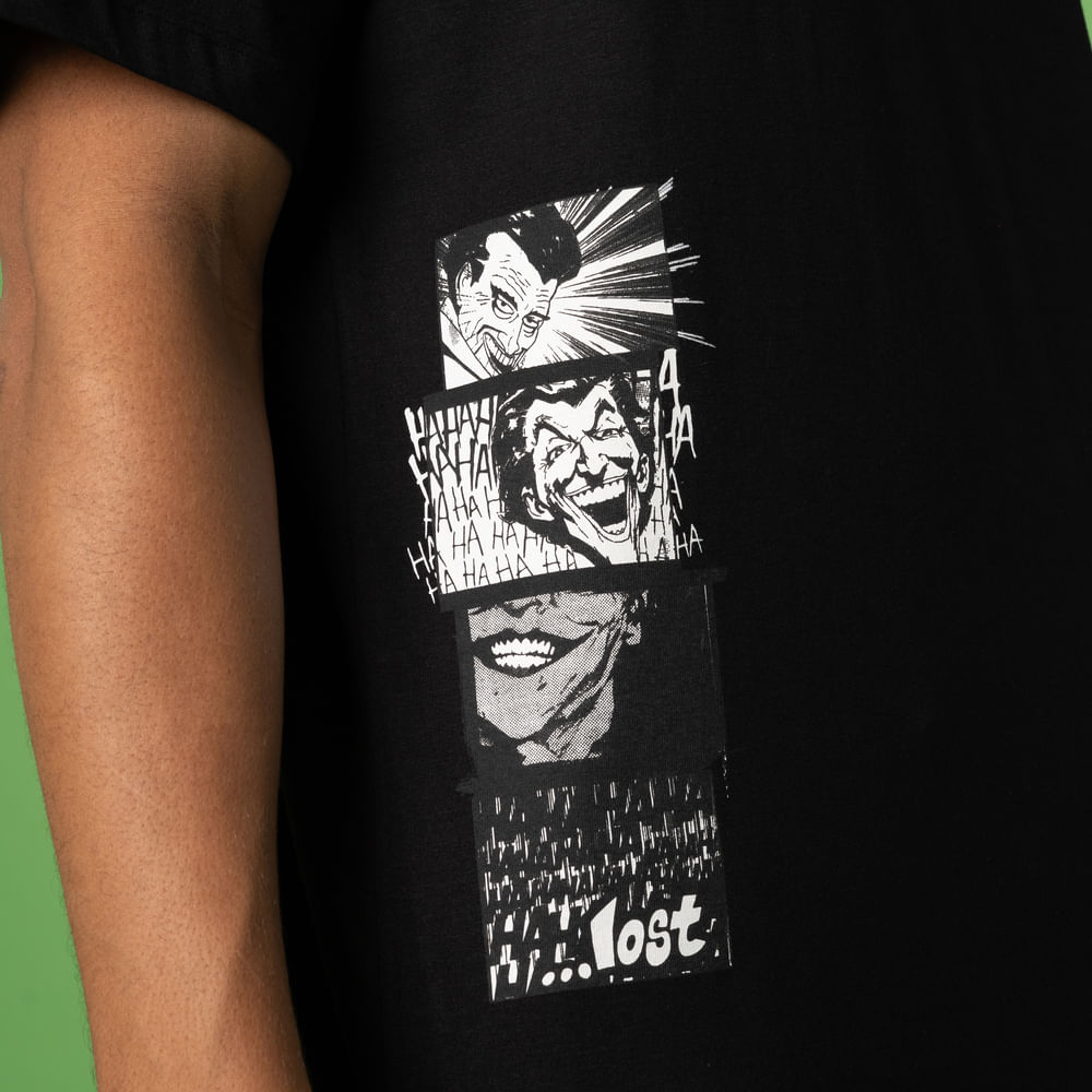 Camiseta Lost + Joker Quadrinhos