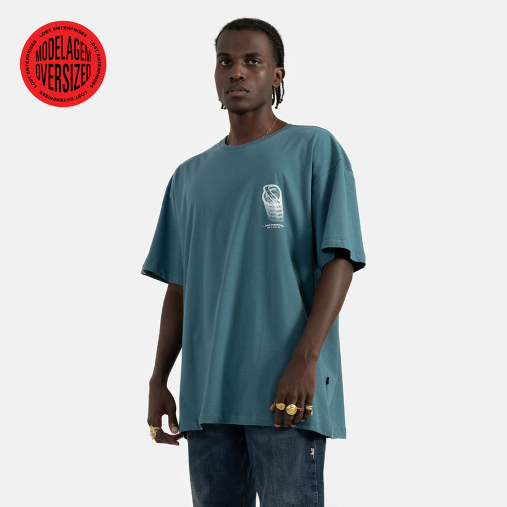 Camiseta Lost Saturn Uv Oversized