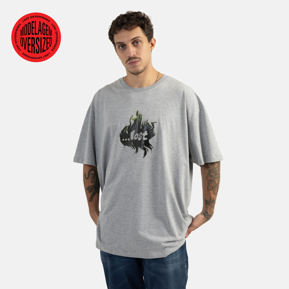 Camiseta Lost Flames Oversized
