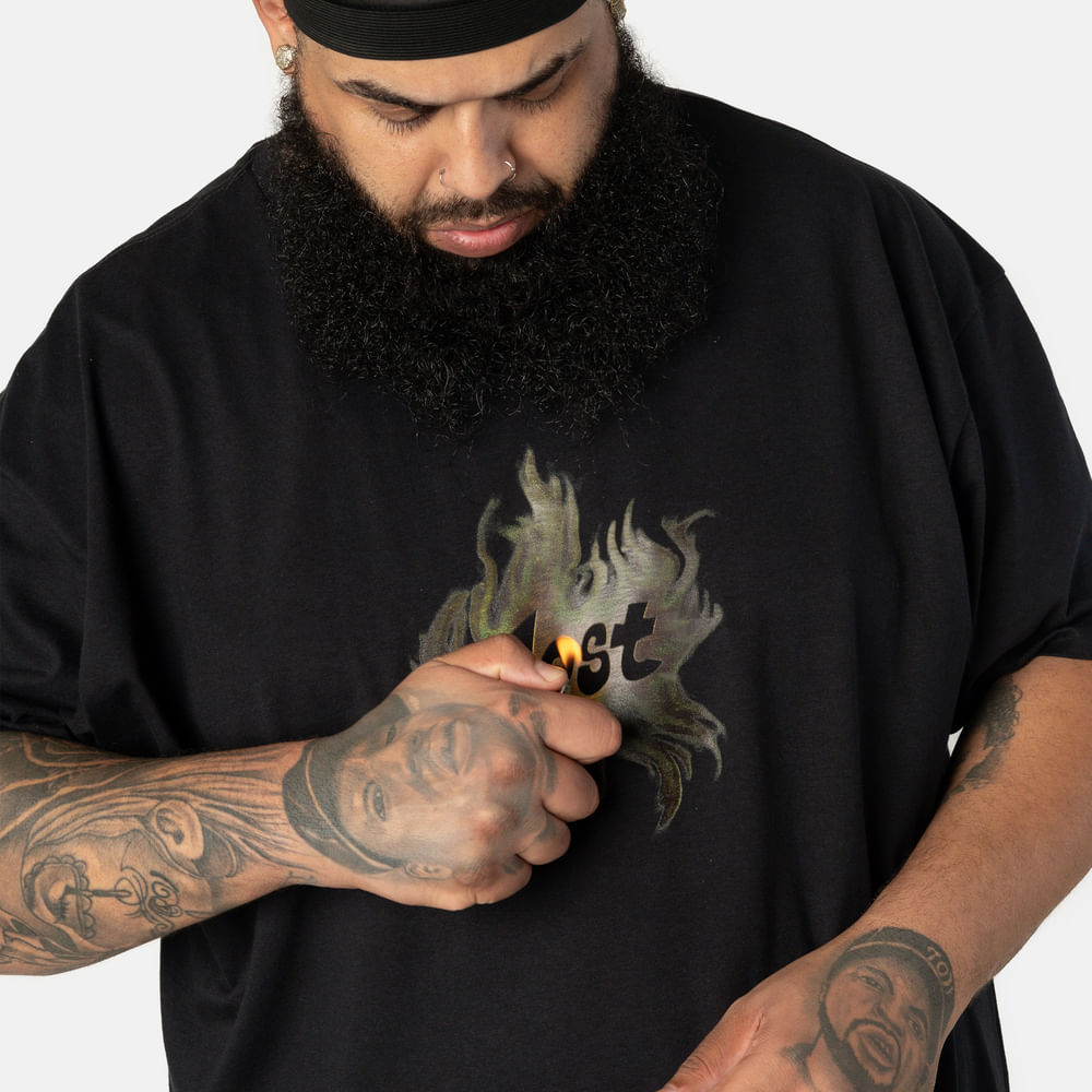 Camiseta Lost Flames Oversized