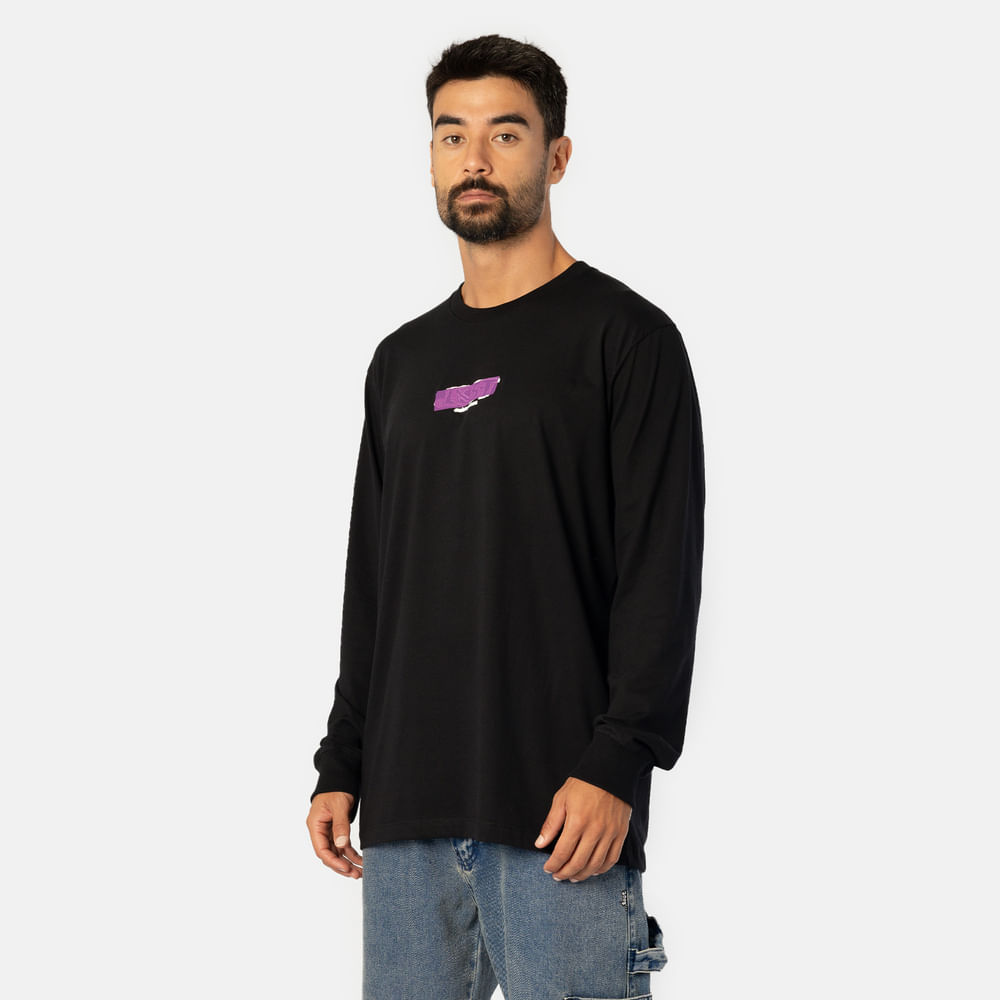 Camiseta Manga Longa Lost Plastisol