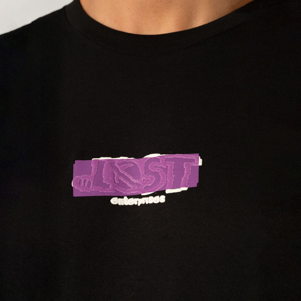 Camiseta Manga Longa Lost Plastisol