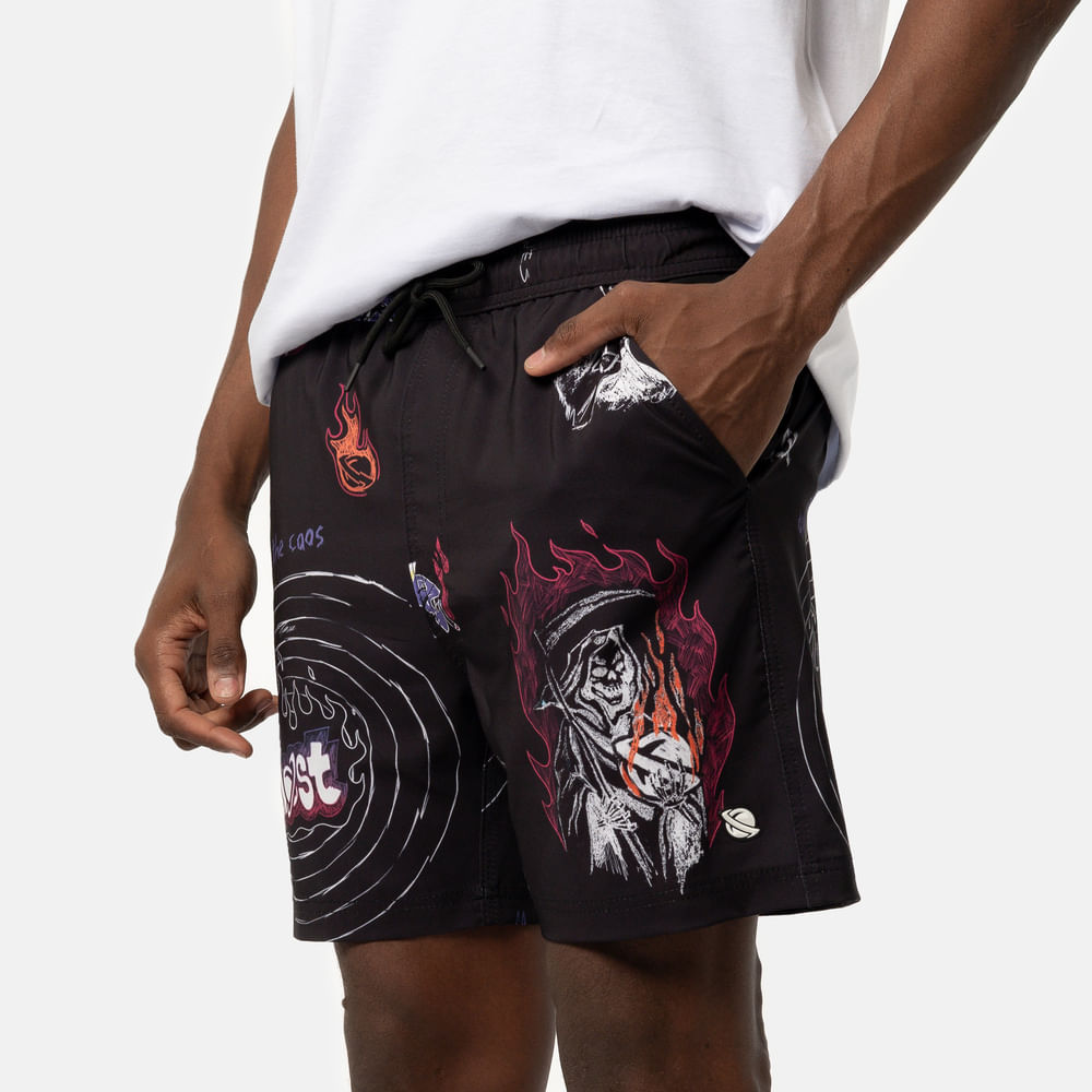 Shorts Com Elástico Lost Ent