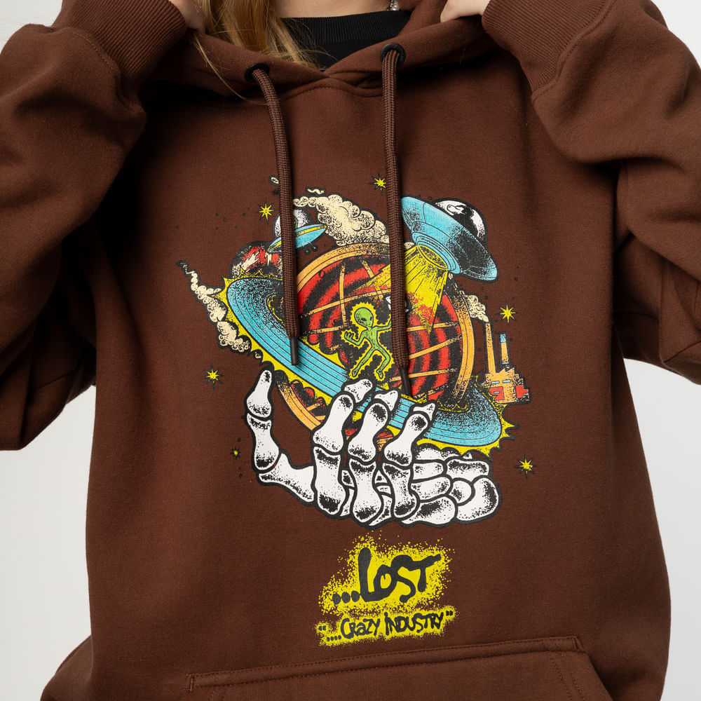 Moletom Canguru Lost Industries