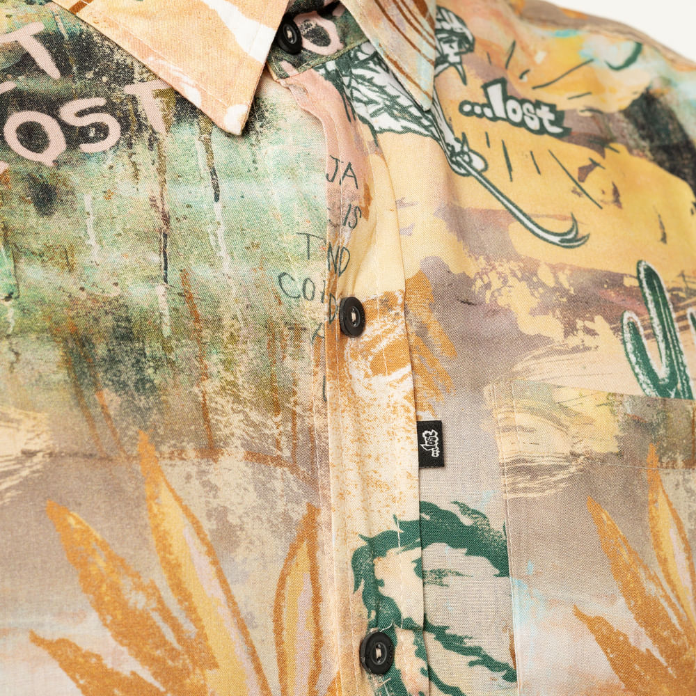 Camisa Manga Curta Get Lost In Desert