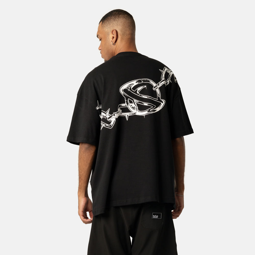 Camiseta Box Fit Lost Metal