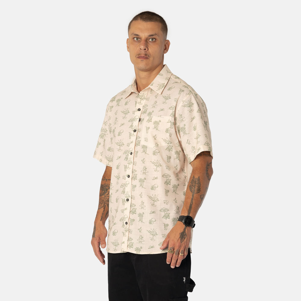 Camisa Manga Curta Lost Fantastic Magic Tea