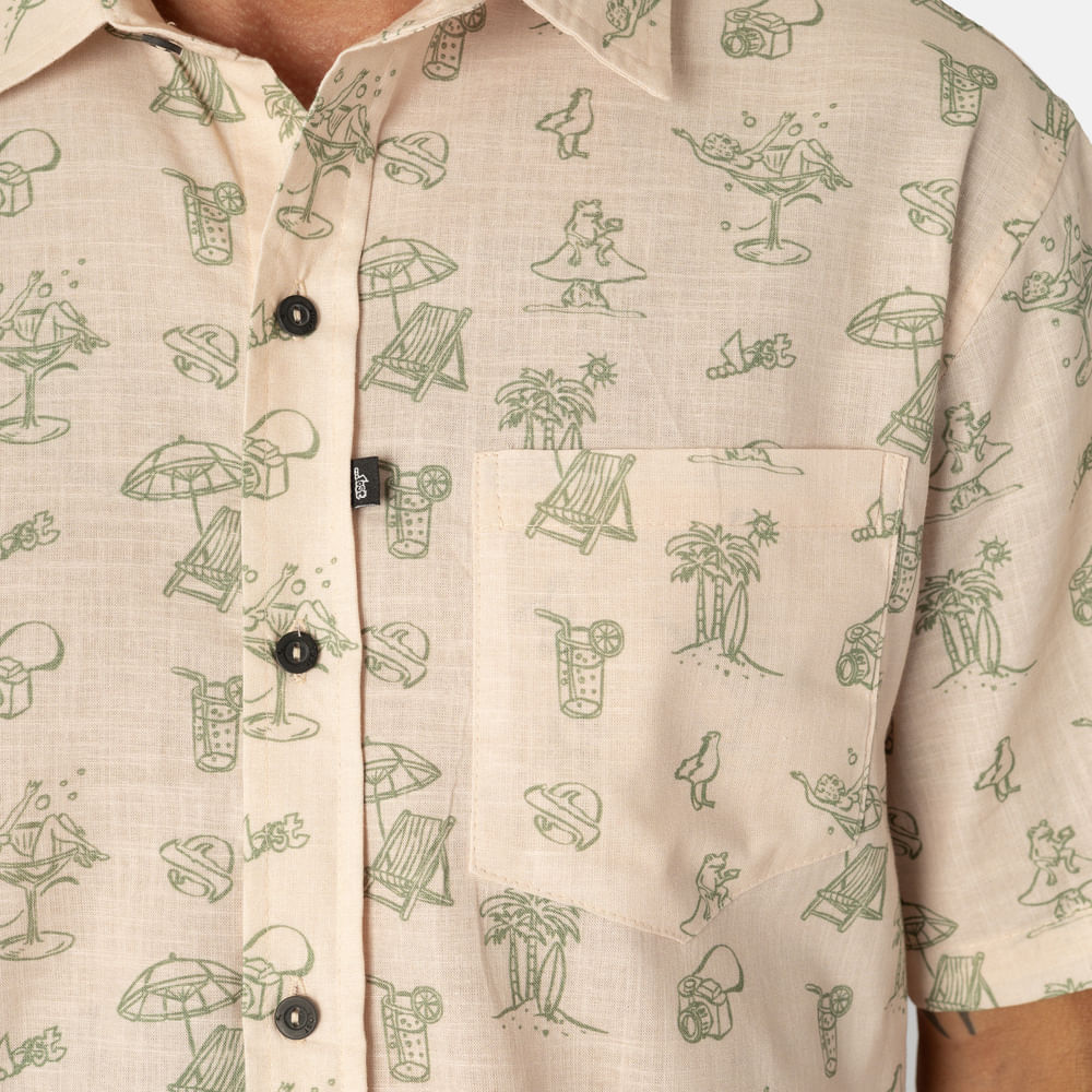 Camisa Manga Curta Lost Fantastic Magic Tea