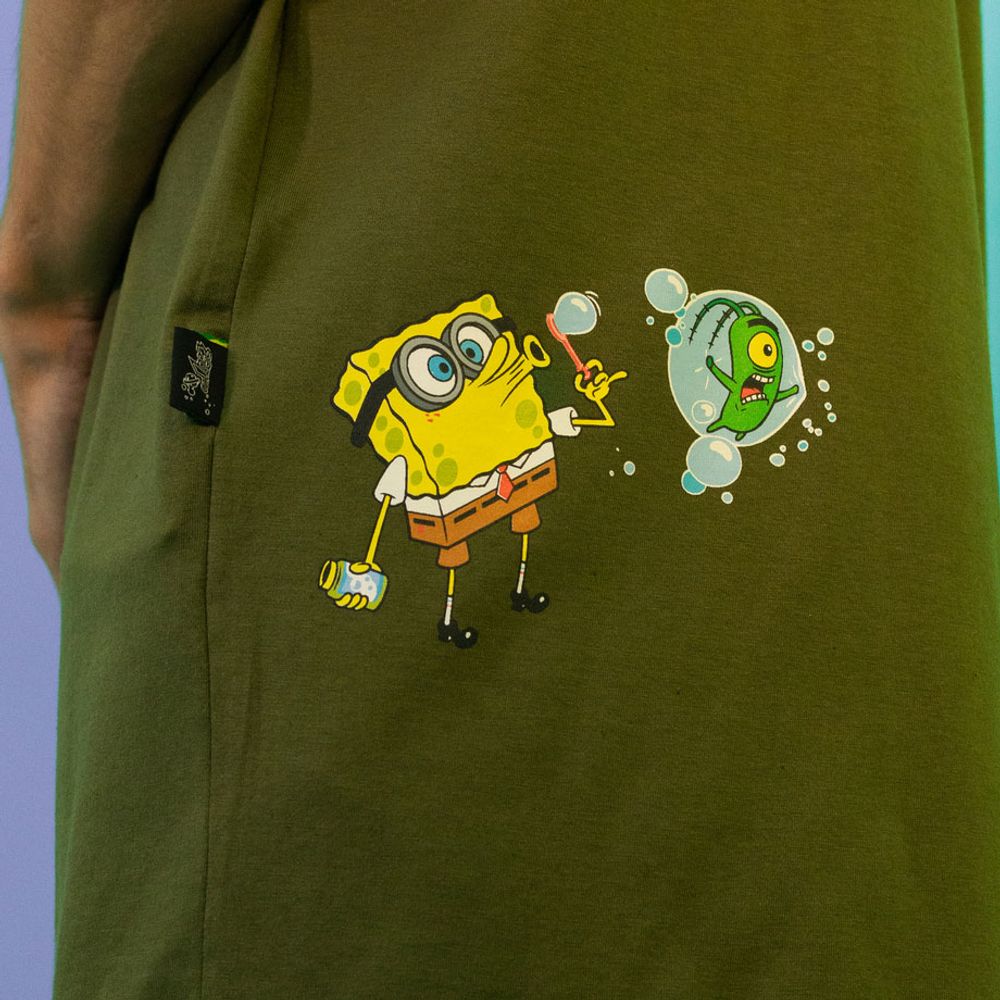 Camiseta Lost x Bob Esponja Enterprises