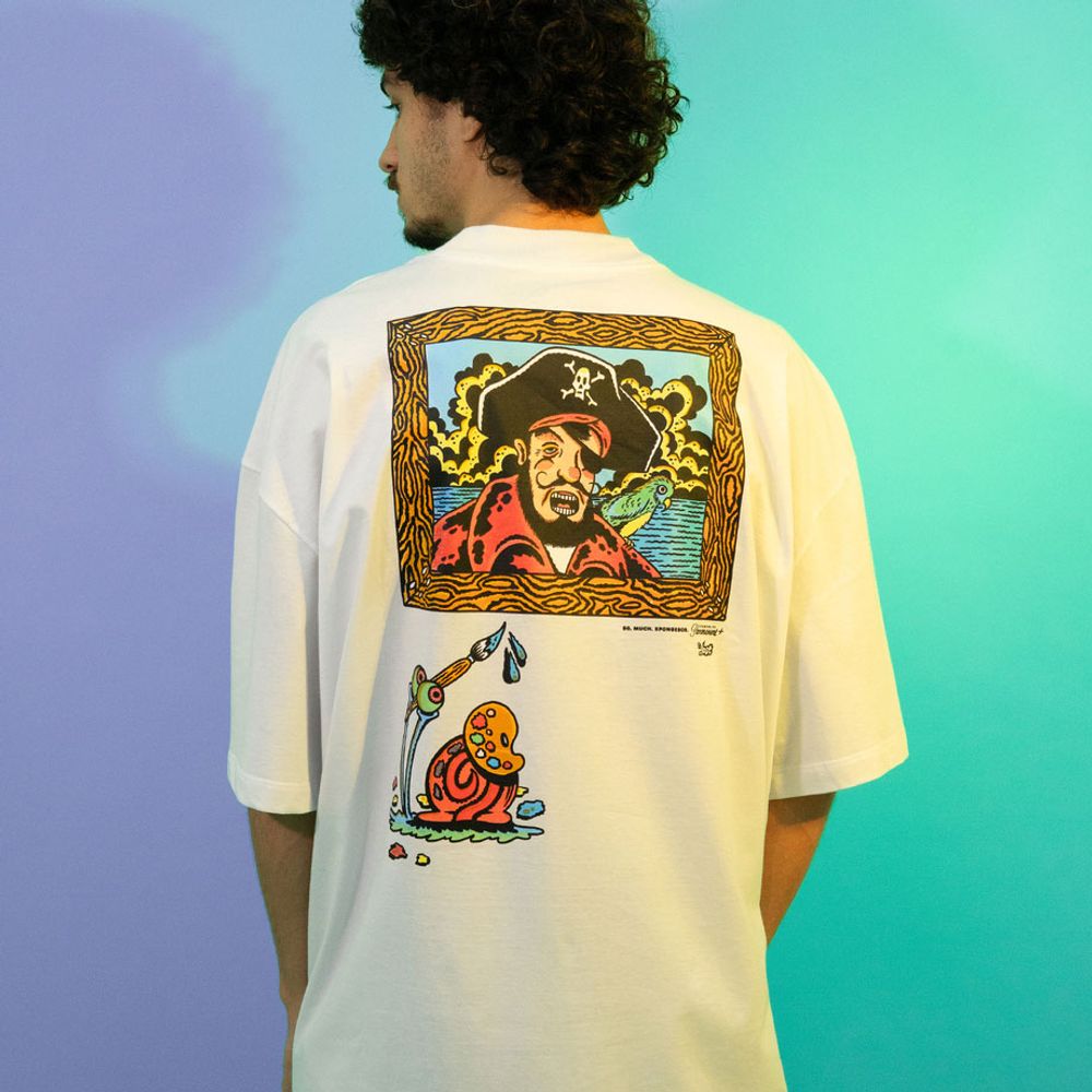 Camiseta Boxfit Lost x Bob Esponja Quadrada Gary Artist