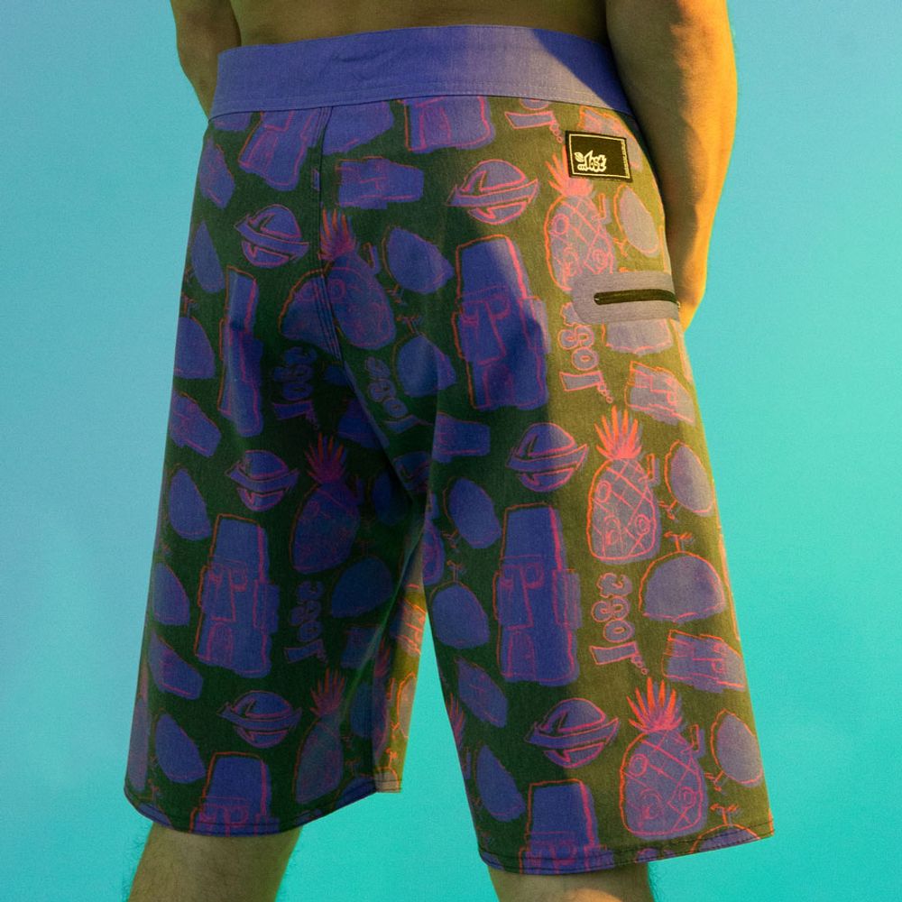 Bermuda Água Lost x Bob Esponja Sea Sponge World