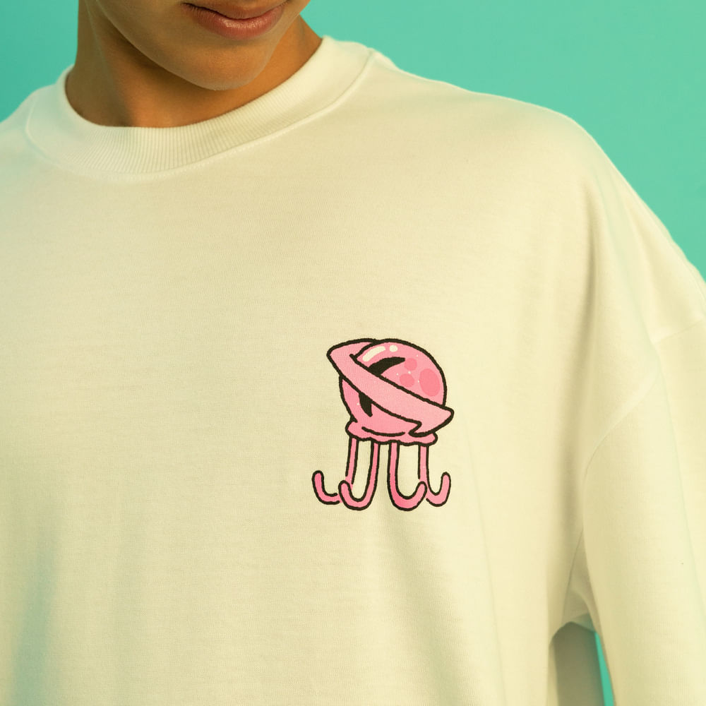 Camiseta Lost x Bob Esponja Octopus Saturn