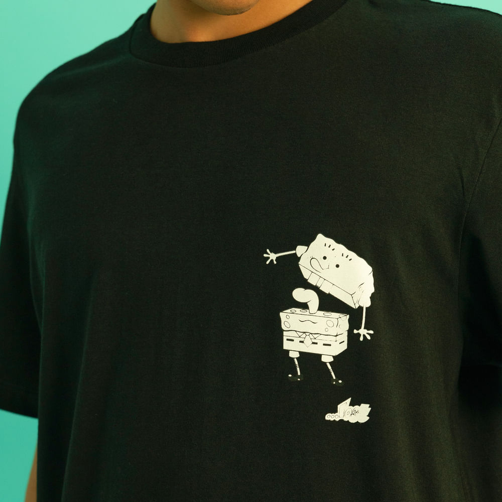 Camiseta Lost x Bob Esponja In Half