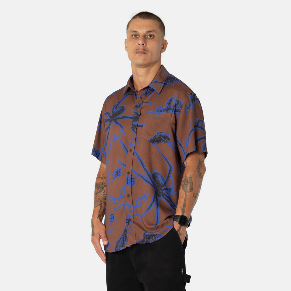 Camisa Manga Curta Lost Enterprises Spider