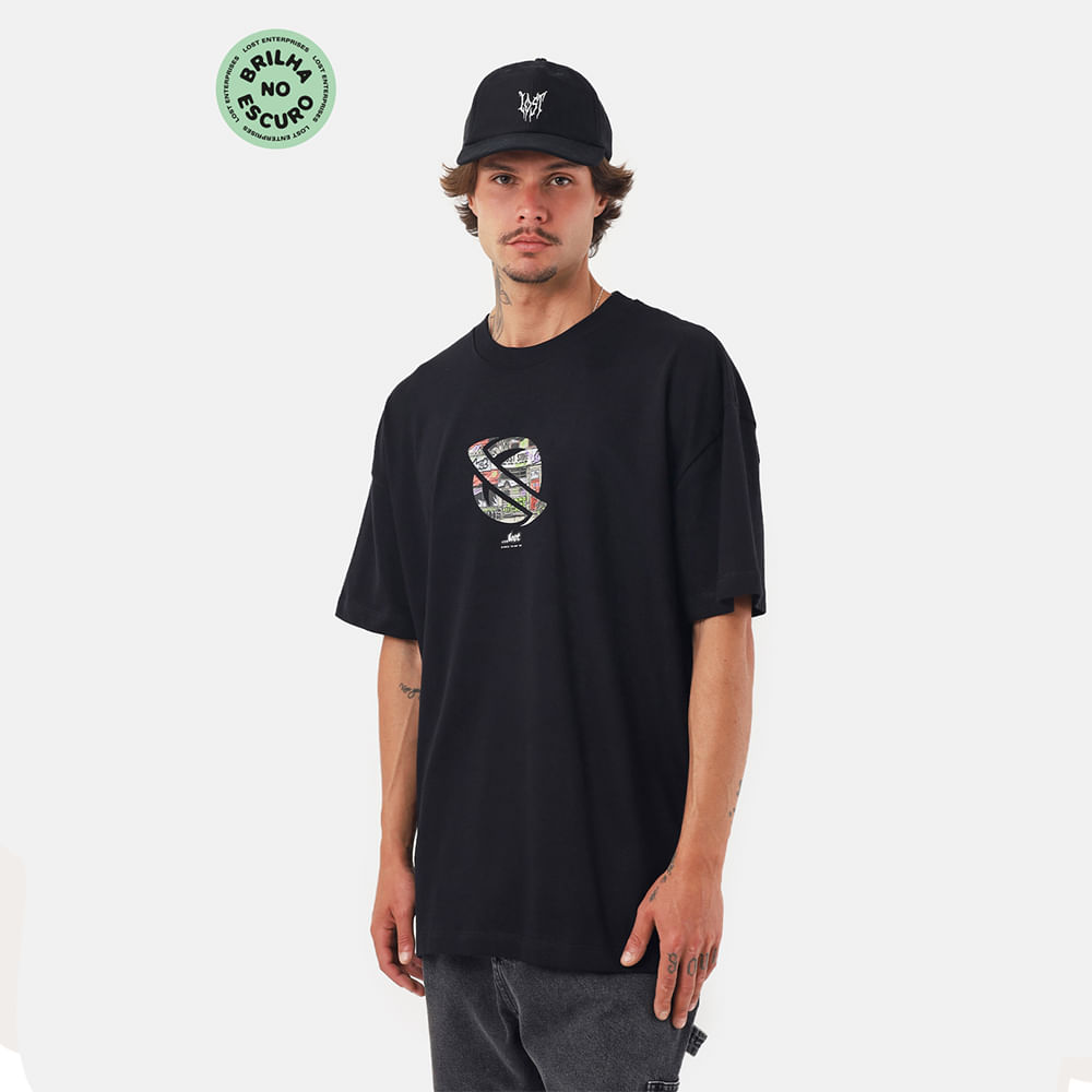 Camiseta Box Fit Lost Saturn After The Domination