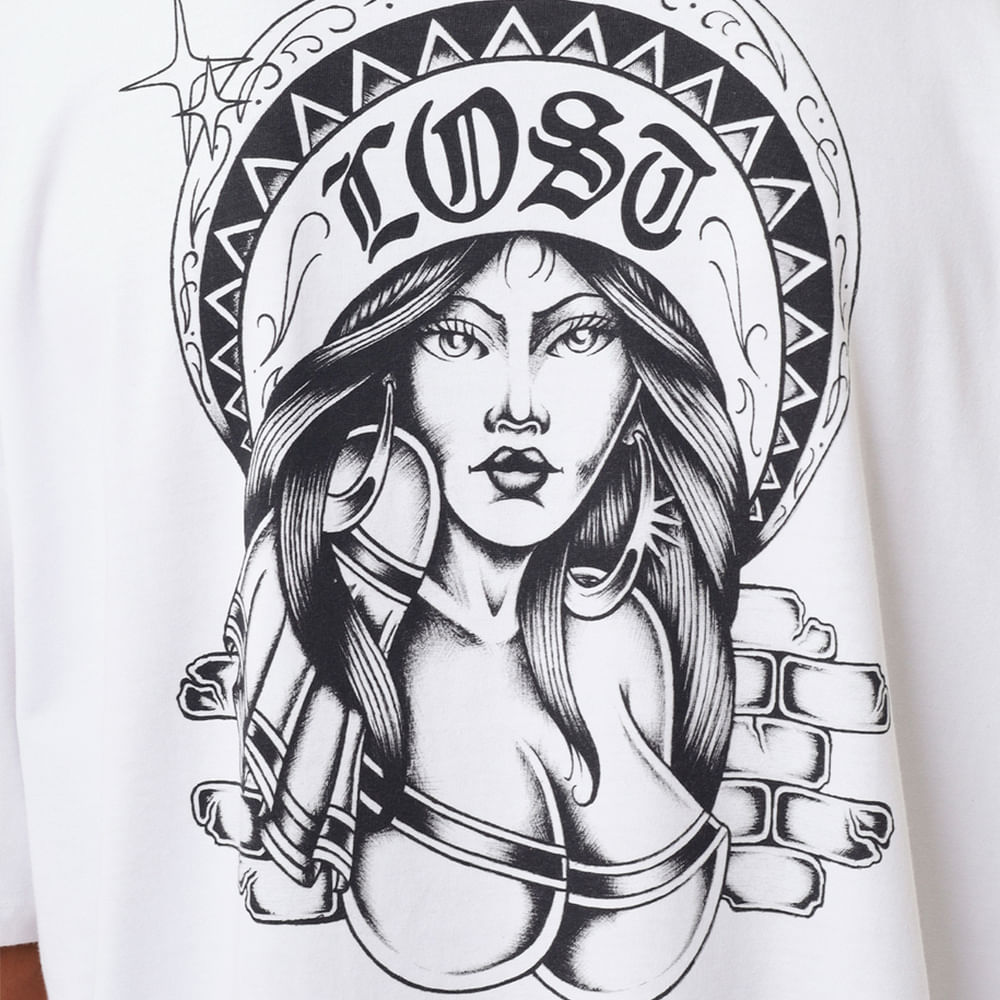 Camiseta Box Fit Lost Skull