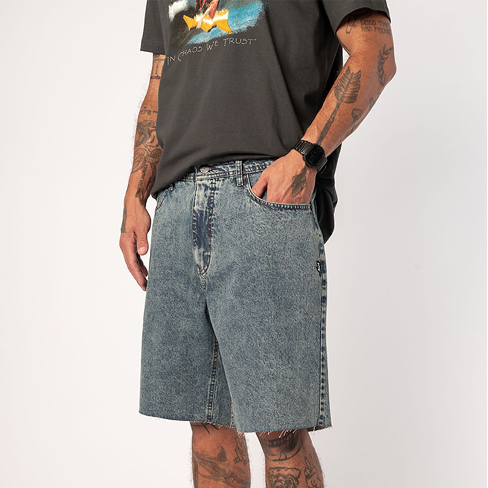 Bermuda Walk Jeans Lost Marmorizado