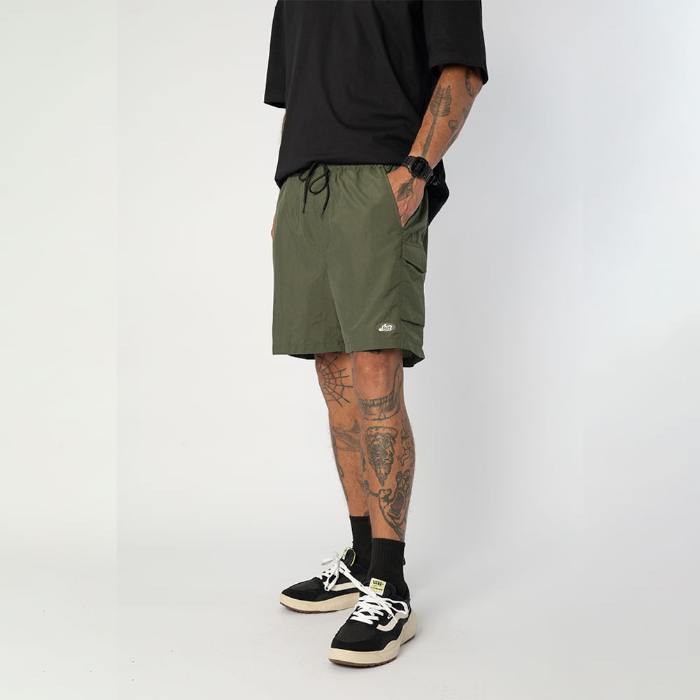 Shorts Com Elástico Lost Green